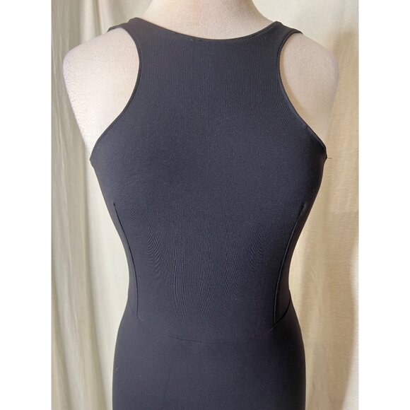 Donna Mizani Black Cutout Bodycon Dress L Nylon/Spandex Goth Mini - Picture 7 of 10